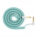 MyVolts Candycords Cable en espiral acodado recto de 6,35 mm 100 cm, color menta