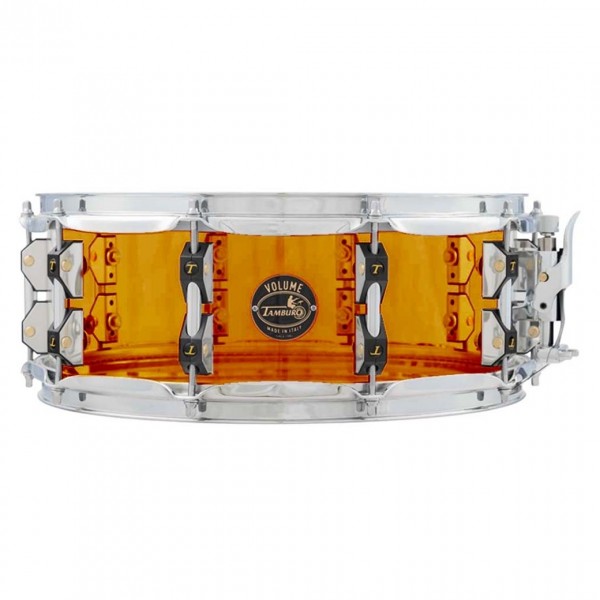 Tamburo Volume Series 14 x 6.5'' Acrylic Snare Drum, Orange