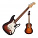 Fender Player Stratocaster HSS PF, 3C Sb with FREE Fender Ukulele