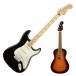 Fender Player Stratocaster MN, Black with FREE Fender Ukulele