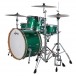 Ludwig Continental 26'' 3pc Shell Pack, Green Sparkle - Side