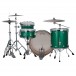 Ludwig Continental 26'' 3pc Shell Pack, Green Sparkle - Back