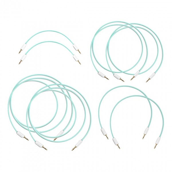 MyVolts Candycords Modular 3.5mm Cables 8-Pack - Various Sizes, Mint - Main