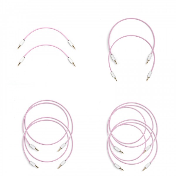 MyVolts Candycords Modular 3.5mm 8-Pack - Various Sizes, Marshmallow