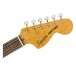 Squier Classic Vibe 60s Mustang LRL, Sonic Blue w/ FREE Fender Uke - Guitar Headstock Front