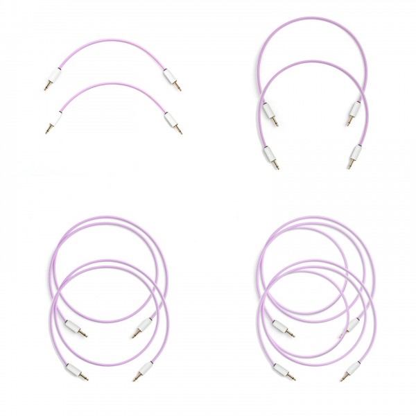MyVolts Candycords Modular 3.5mm 8-Pack - Various Sizes, Jellybean - Main