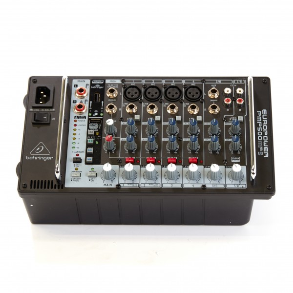 Behringer PMP500MP3 500W 8-Channel Powered Mixer - Secondhand