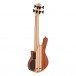 Mahalo Solid Electric Bass Ukulele, Transparent Brown