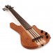 Mahalo Solid Electric Bass Ukulele, Transparent Brown