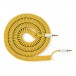 MyVolts Candycords Jack recto de 3,5 mm, cable en espiral de 100 cm, amarillo