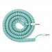 MyVolts Candycords 3.5mm Straight Jack, Coiled Cable 100cm, Mint
