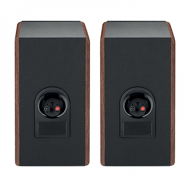 Focal Vestia N1 Bookshelf Speaker (Pair), Dark Wood Back View