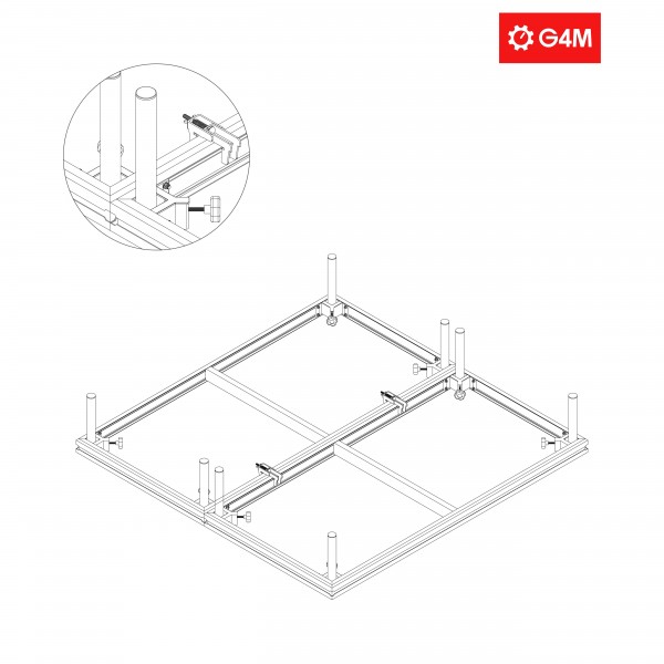 G4M Pro Stage 2m x 4m Stage, 60cm
