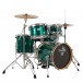Tamburo T5 Series 22'' 5er-Schlagzeug, grün schimmernd