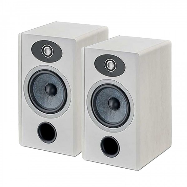 Focal Vestia N1 Bookshelf Speaker (Pair), White Front View 3