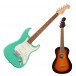 Fender Player Stratocaster PF, Sea Foam Green w/ FREE Fender Ukulele