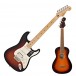 Fender Player Stratocaster HSS MN, 3C SB with FREE Fender Ukulele