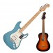 Fender Player Stratocaster HSS MN, Tidepool with FREE Fender Ukulele