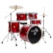Tamburo T5 Series 22'' 5pc Drum Kit, Bright Red Sparkle