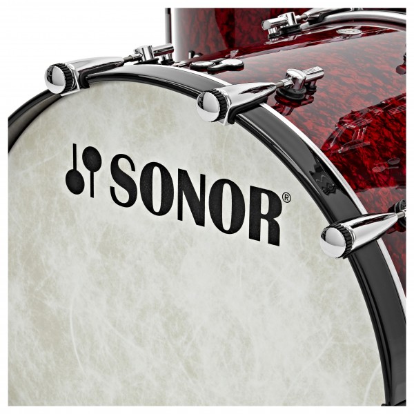 Sonor SQ2 Birch 3pc Shell Pack, Red Pearl