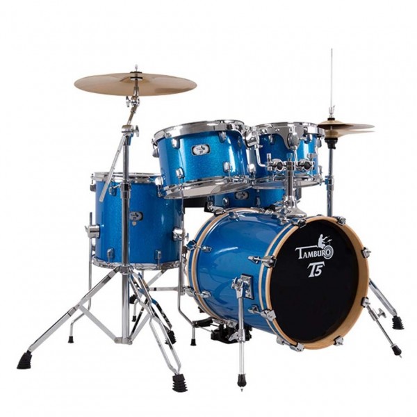 Tamburo T5 Series 20'' 5pc Drum Kit, Blue Sparkle