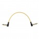 MyVolts Cable acodado para pedal Candycords de 6,35 mm - 10 cm, amarillo piña