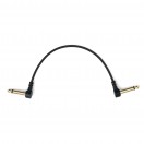 MyVolts Candycords Pedal 6.35mm Angled Cable - 10cm, Liquorice Black