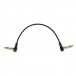MyVolts Candycords Pedal 6.35mm Angled Cable - 10cm, Liquorice Black