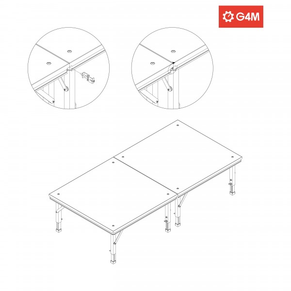 G4M Compact Stage, 2m x 4m