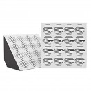 G4M Acoustics Waves 60 x 42cm Corner Panel, White, Pair