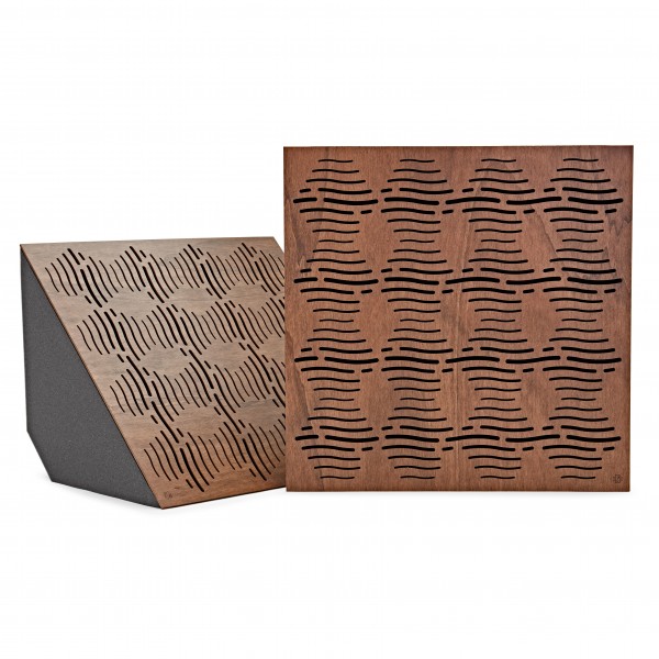 G4M Acoustics Waves 60 x 42cm Corner Panel, Walnut, Pair