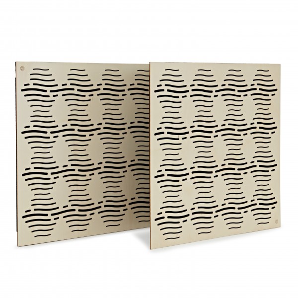 G4M Acoustics Waves 60 x 42cm Corner Panel, Poplar, Pair