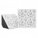 G4M Acoustics Curves 60 x 42cm Corner Panel, White, Pair