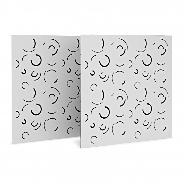 G4M Acoustics Curves 60 x 42cm Corner Panel, White, Pair