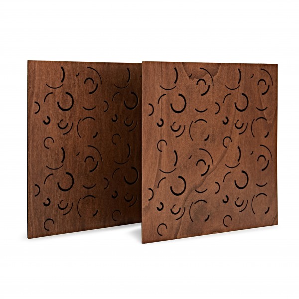 G4M Acoustics Curves 60 x 42cm Corner Panel, Walnut, Pair