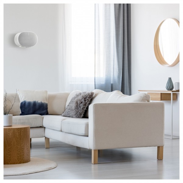 Mountson Wall Mount for Sonos Era 300, White Living Room Installation