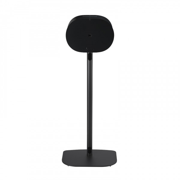 Mountson Floor Stand, Black with Sonos Era 300 Attached Rear View