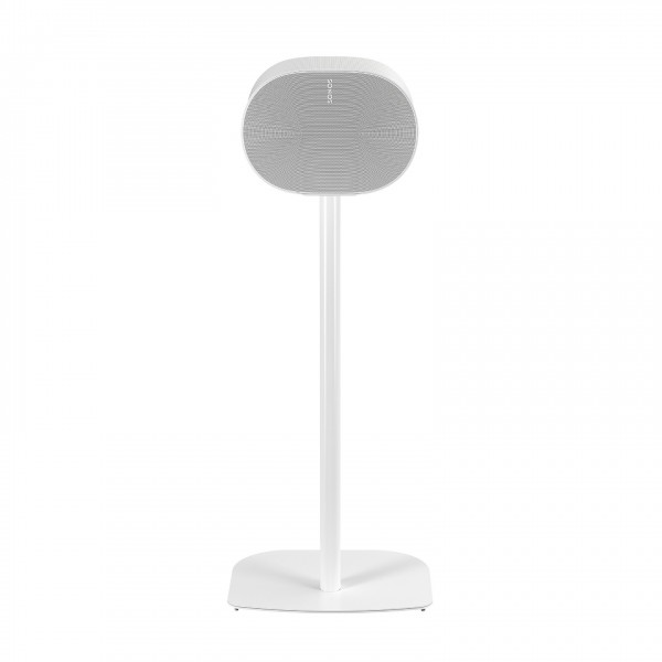 Mountson Floor Stand, White with Sonos Era 300 Attached
