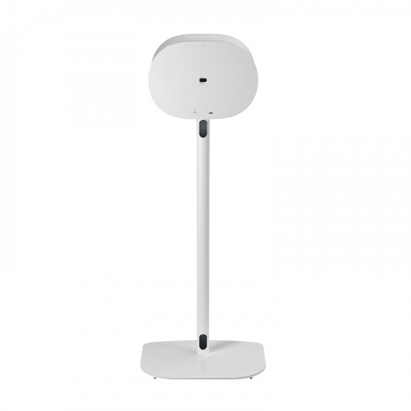Mountson Floor Stand, White with Sonos Era 300 Attached Rear View