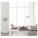 Mountson Floor Stand for Sonos Era 300, White Lifestyle Image in Living Room