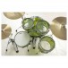 Tamburo Volume Series 22'' 5pc Acrylic Shell Pack, Green - Top