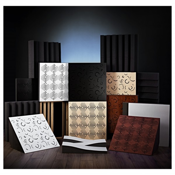 G4M Acoustics Waves 60 x 60cm Panel, White