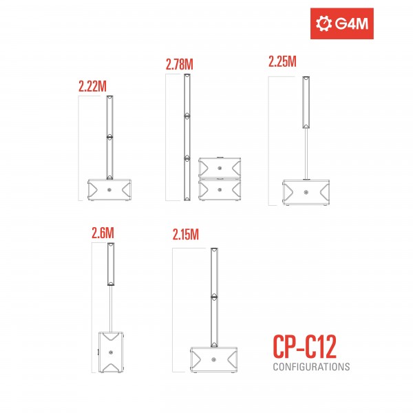 G4M Full Column for Modular Column PA System