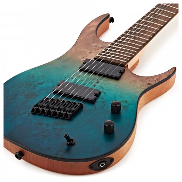 SubZero Generation Pro Fanned Fret 7-String Guitar, Ocean Fade at