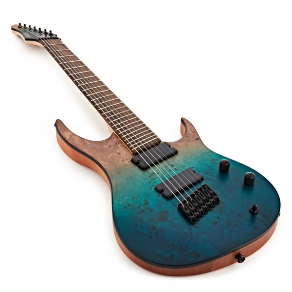 SubZero Generation Pro Fanned Fret 7-String Guitar, Ocean Fade at