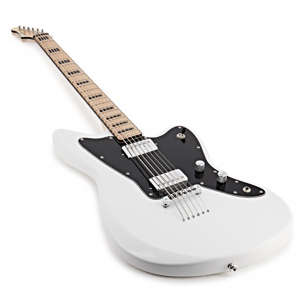 SubZero Rogue VI Baritone Electric Guitar, Polar White at Gear4music