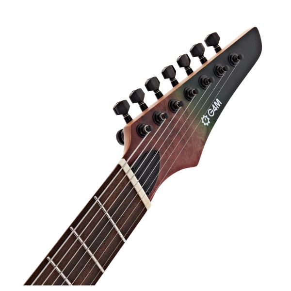 G4M 529 Pro Fanned Fret 7-String Electric Guitar, Ocean Fade