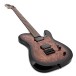 G4M 734 Pro Baritone Electric Guitar, Black Burl Burst