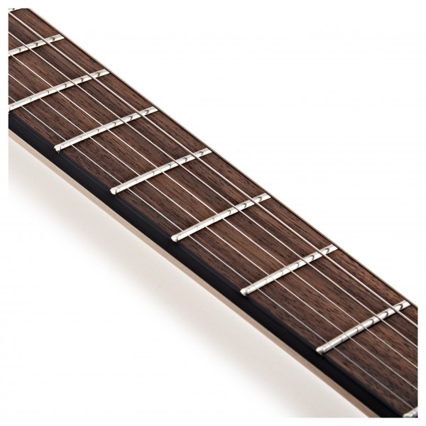 SubZero Paradigm Baritone Electric Guitar, Black Burl Burst at