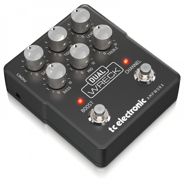 TC Electronic Dual Wreck Pre-Amp - Angled, Left